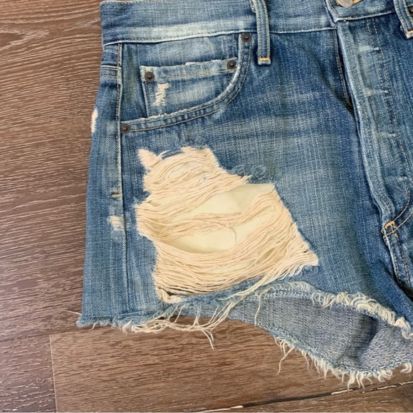 Agolde Womens parker distressed pocket raw
Hem jean shorts 25 - Picture 3 of 10